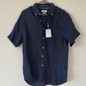 Navy Casual Button Down Shirt